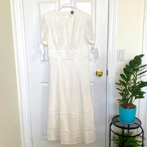 Shein Whire Bridal Shower Dress